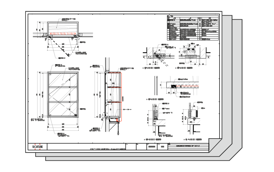 納入参考図面一覧：家具・建具｜スガツネ工業(2／3ページ)