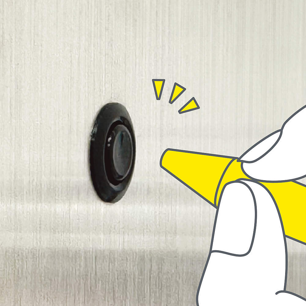 取付面がフラットに収まり先の尖ったもので押して脱着するため誤解除を防止します。 カムロックファスナー 252FT型 小型フラットタイプ 樹脂製/省スペース仕様 カムロックファスナー