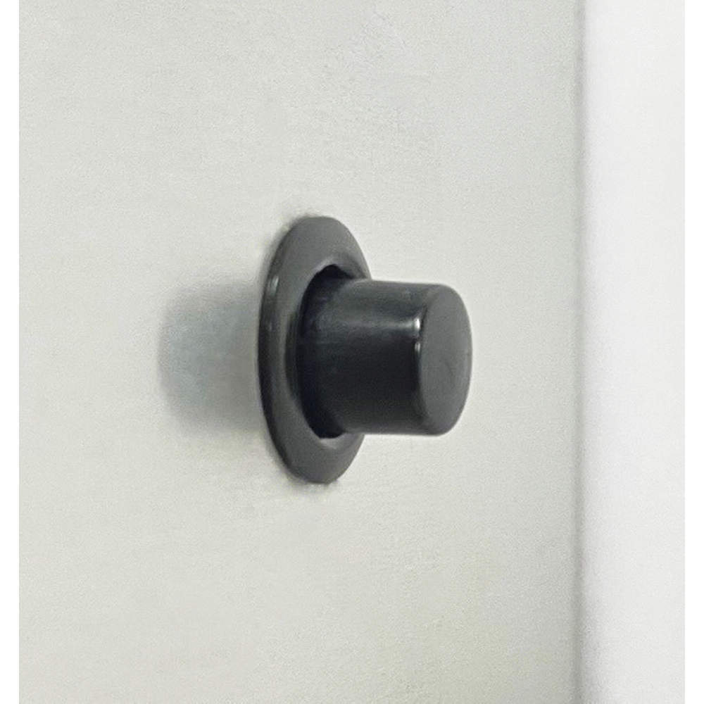 取付イメージ<br> カムロックファスナー 255FT型 小型ボタンタイプ 樹脂製/省スペース仕様 カムロックファスナー