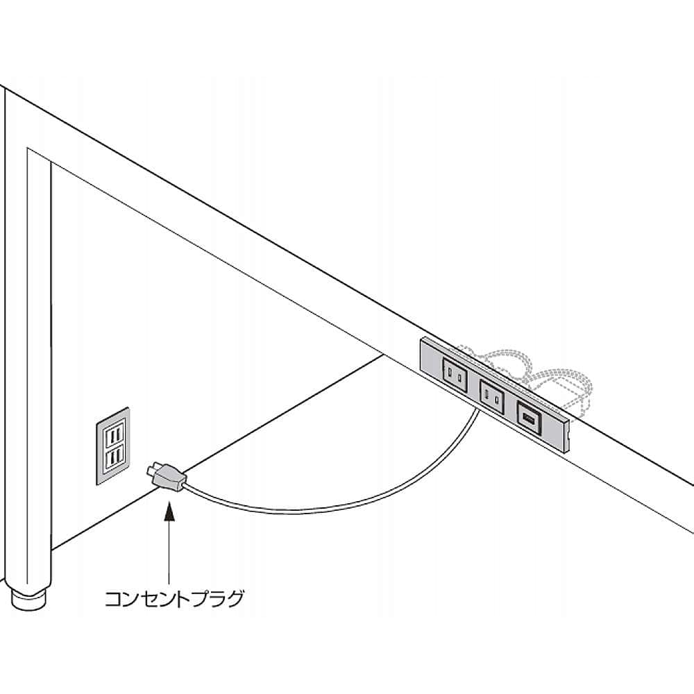 コンセントに差すだけで使用できます<br>コンセントプラグ付のため、電気工事不要です。 結線済コンセント DM-AU型 USBコンセント付き