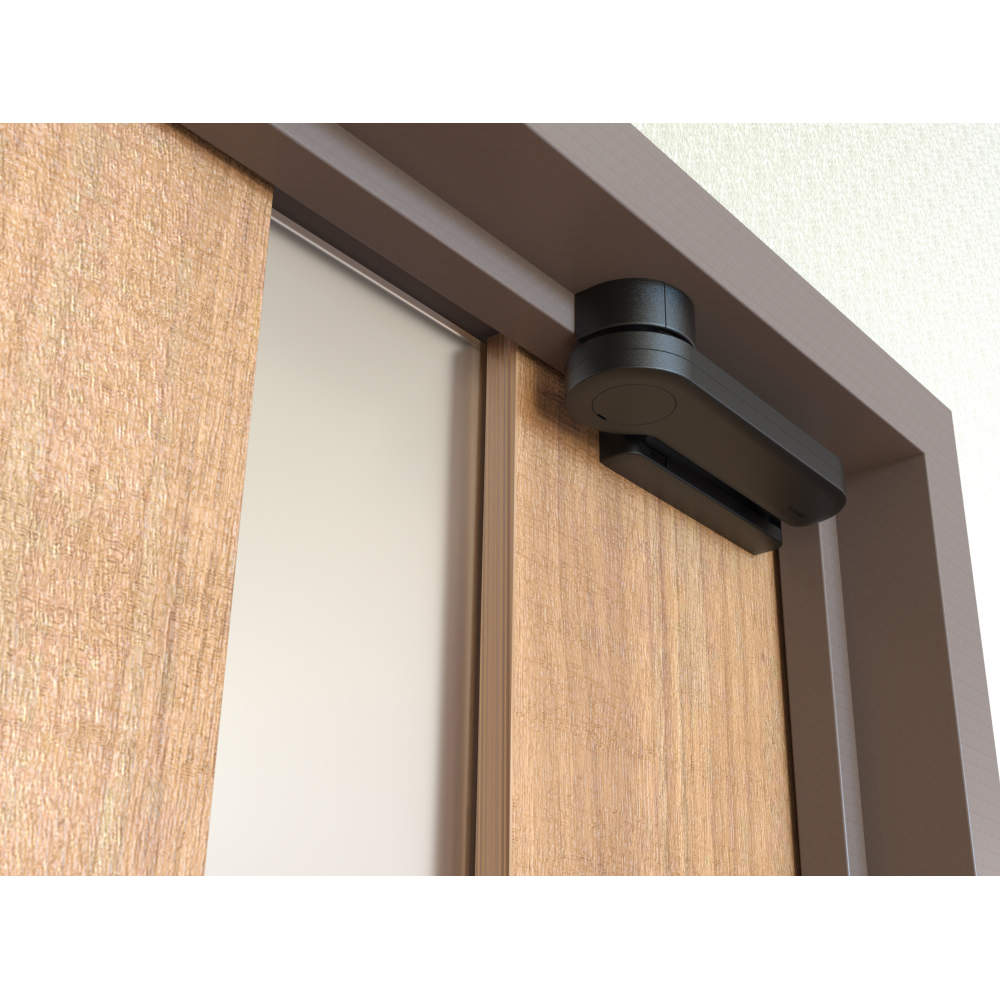 開く際、アームは受座から外れ、ドアはフリーになります。 ラプコンドアダンパー LDD-K型 面付用(戸先) ドアダンパー LDDシリーズ