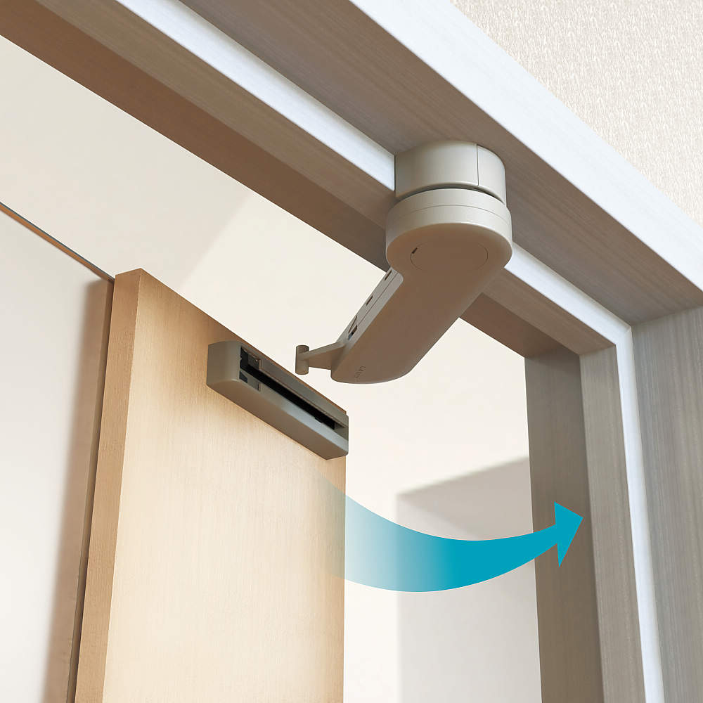 クローザーより軽く開き、ゆっくり閉まります ラプコンドアダンパー LDD-K型 面付用(戸先) ドアダンパー LDDシリーズ