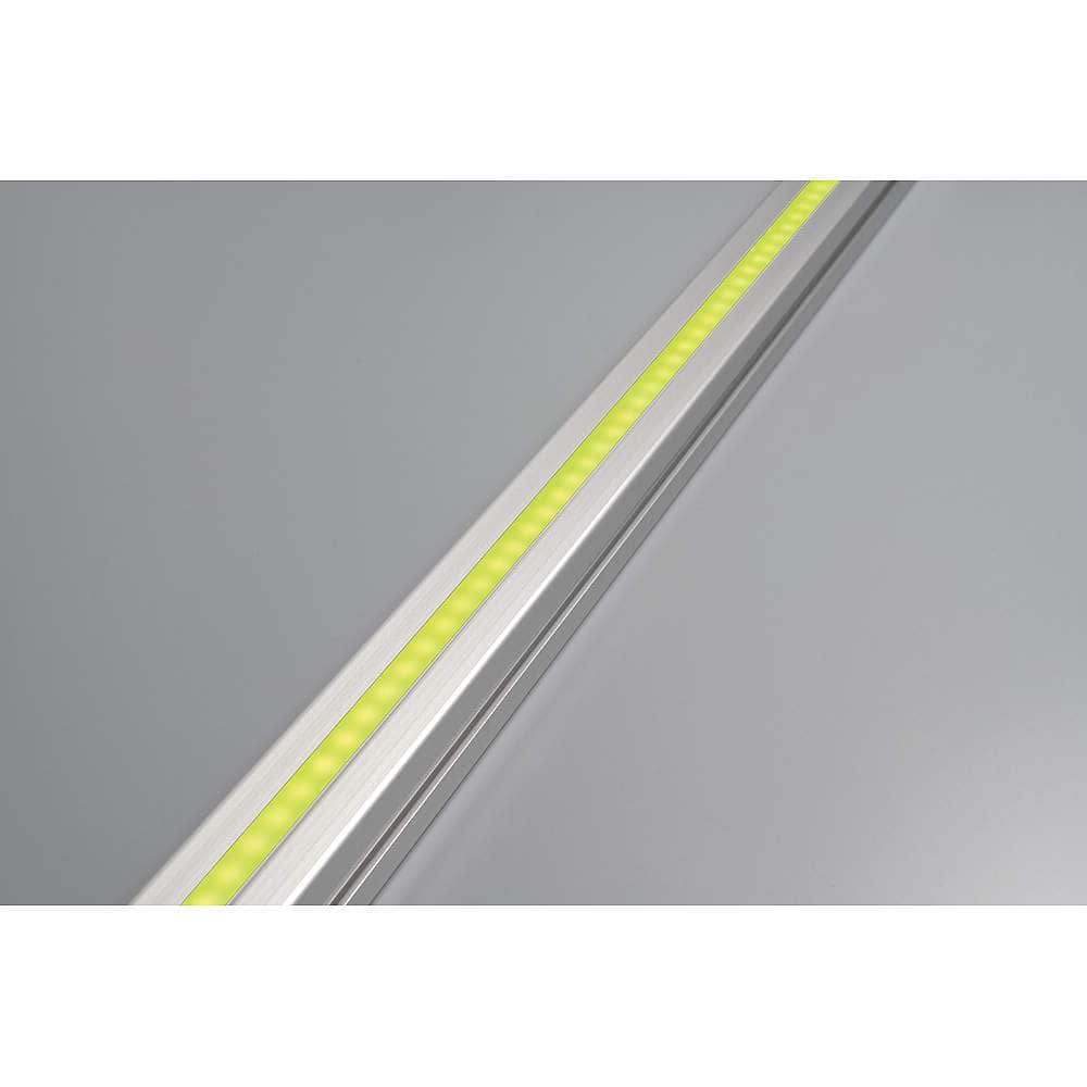 アルミフレームとの組み合わせ<br>溝幅8mmのアルミフレームにぴったり納まります。 RGB LEDテープライト RGB-LED-NEO-8型 フルカラー調色/8mm幅