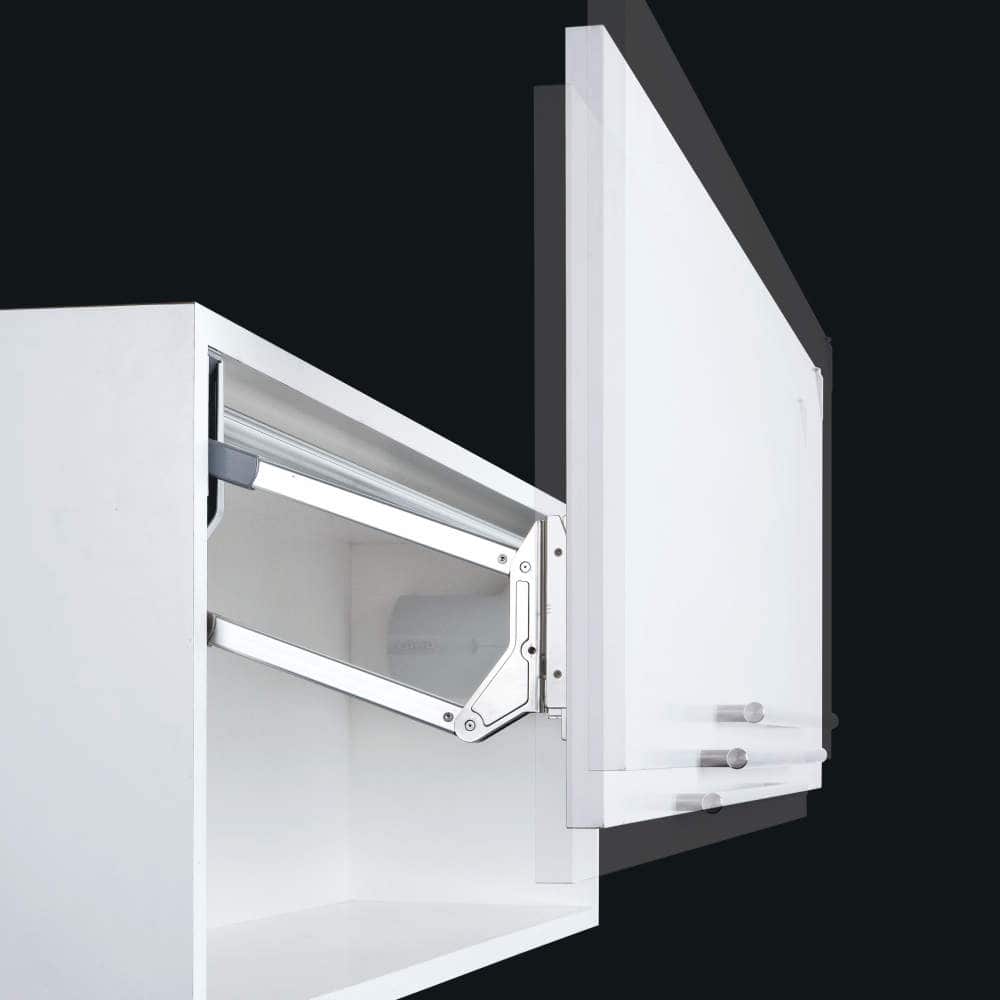 ●リフトアシスト機能<br>わずかな力で扉を開けられます。 スイングリフトアップステー SLU-ELAN型