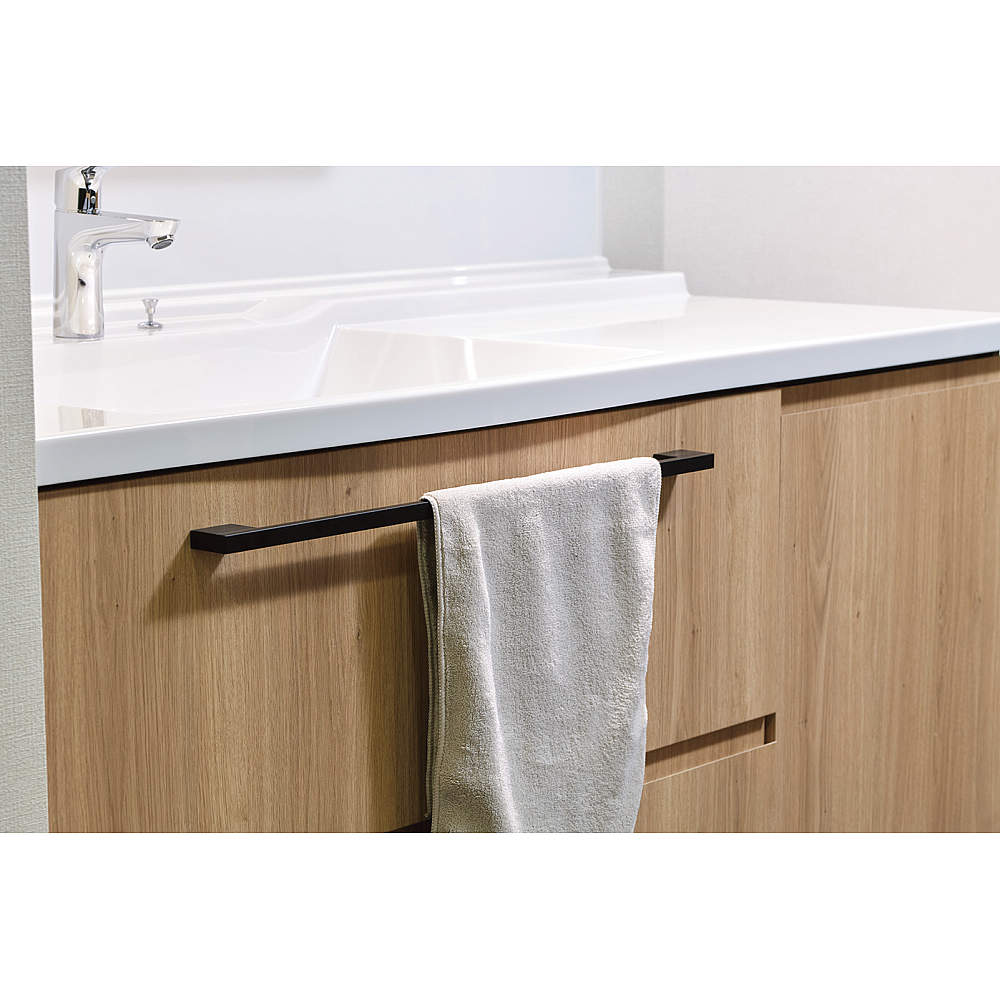 取付イメージ ハンドル・タオル掛 TW-585型 面付・裏止め両対応