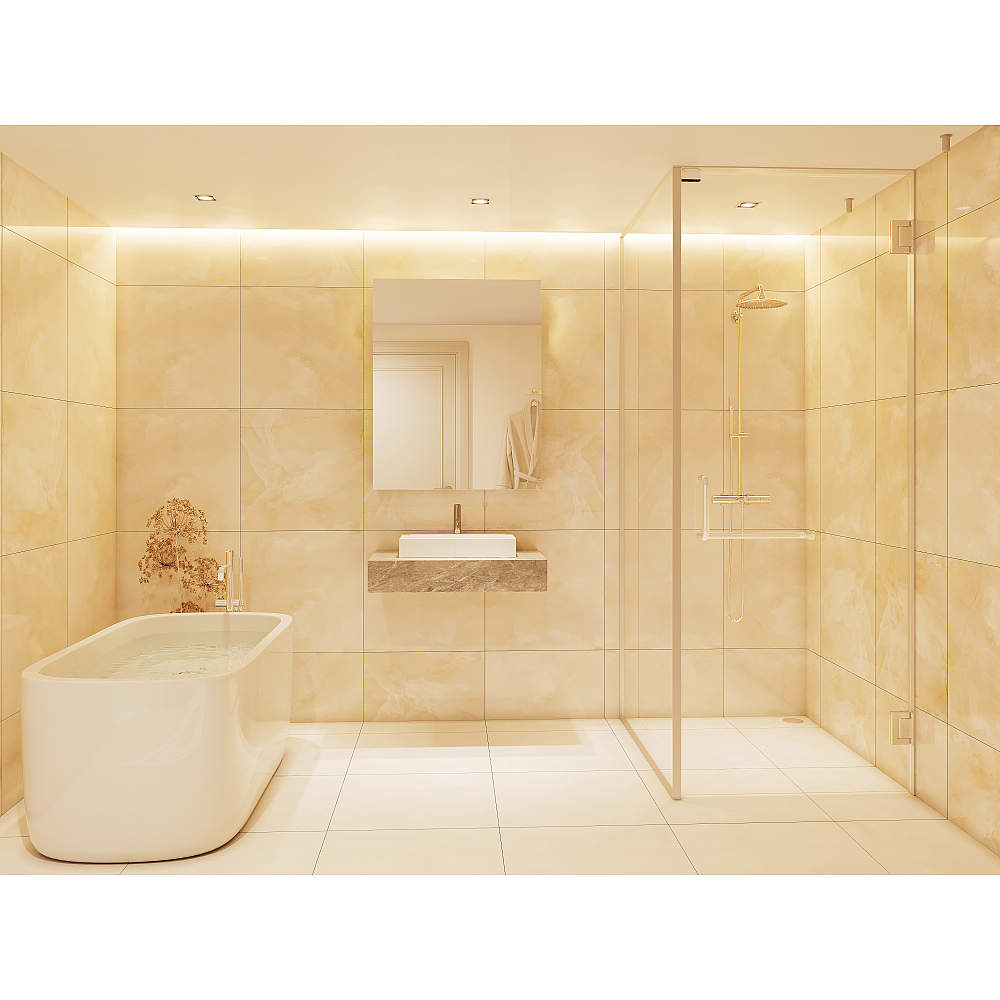 ガラス シャワールーム ガラスドア用L型ハンドル HA-4222A型 ステンレス