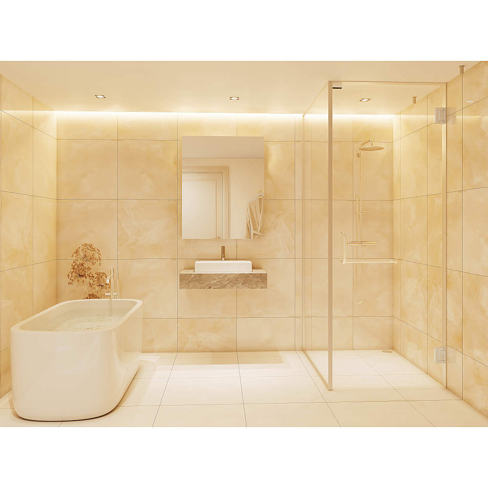 ガラス シャワールーム ガラスドア用L型ハンドル HA-4222A型 ステンレス