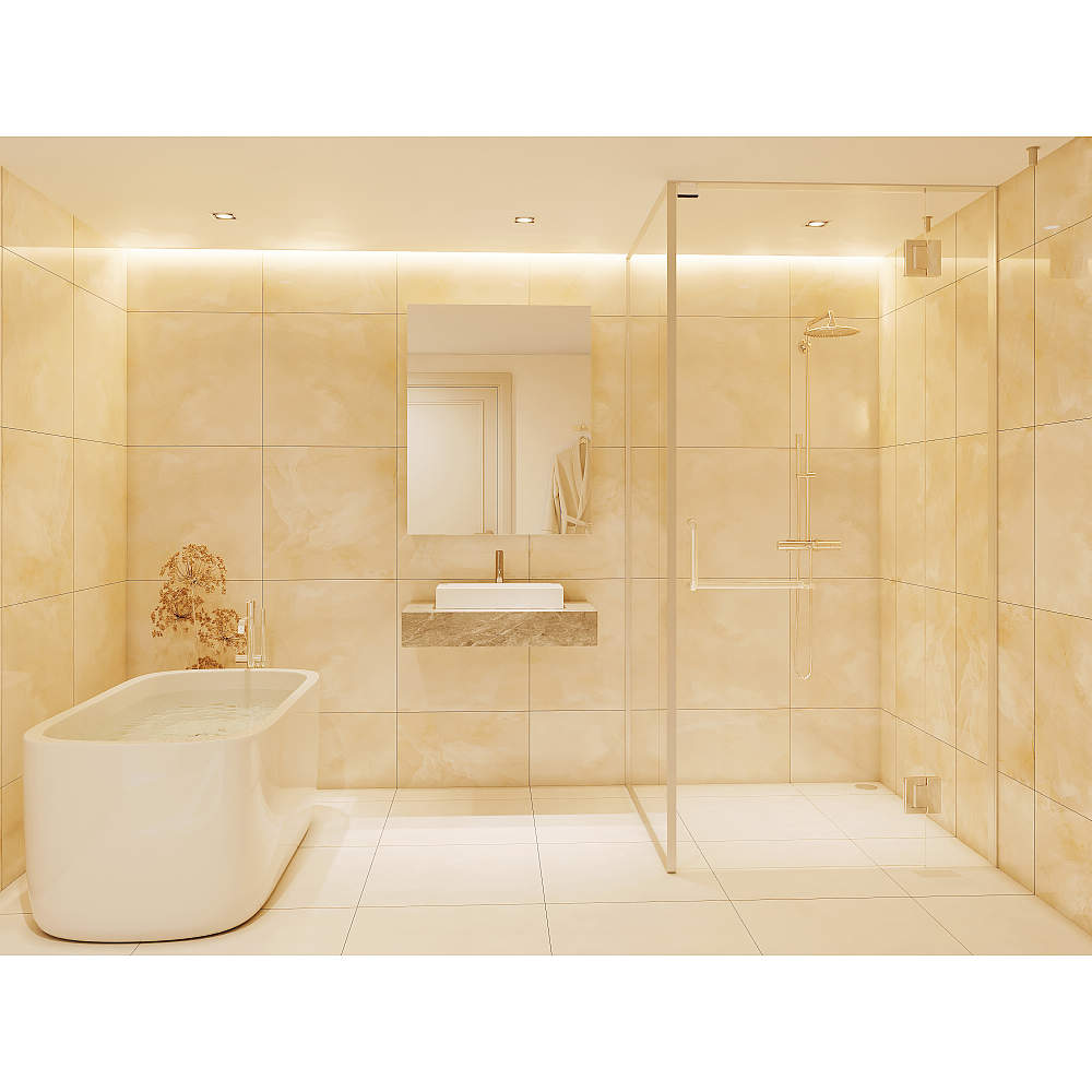 ガラス シャワールーム ガラスドア用L型ハンドル HA-4222A型 ステンレス