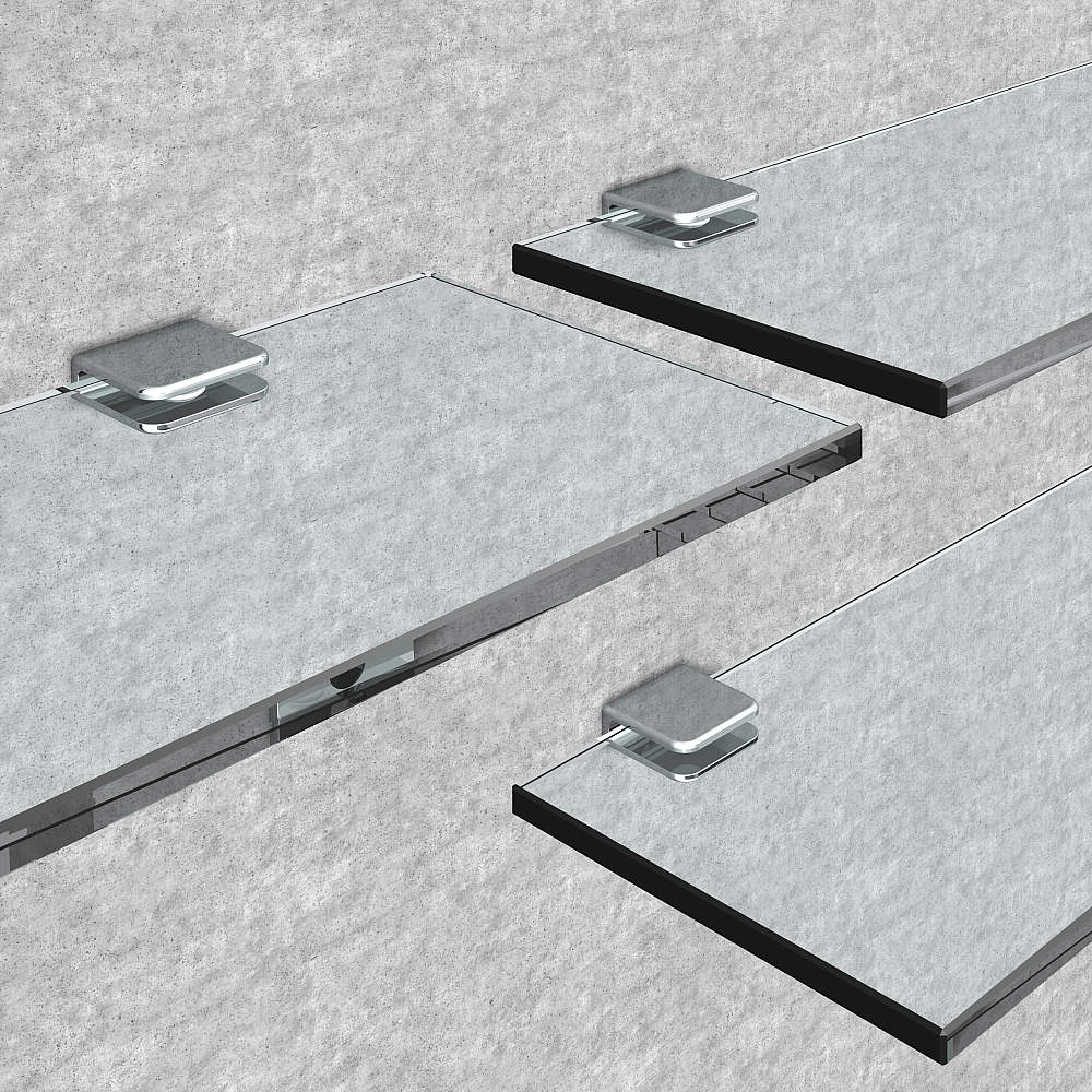 ガラス棚 プレートサポート ガラス用棚受 2880型