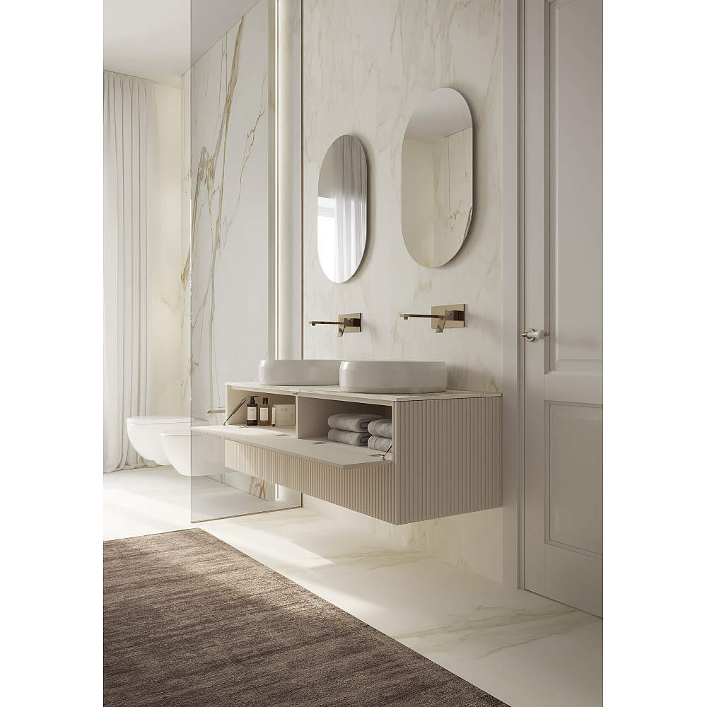 住宅 洗面台収納 スリムプッシュラッチ IT5700型 調整機能付