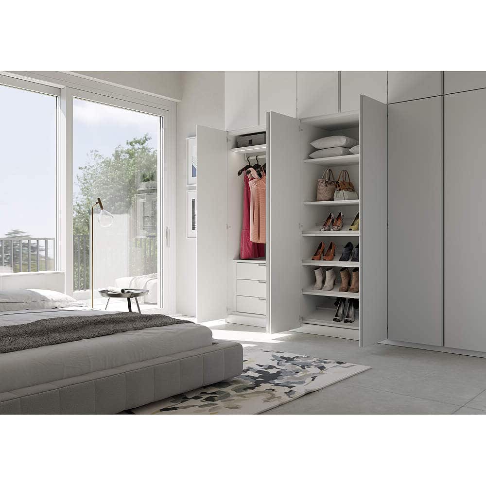 寝室 クローゼット収納 隠し丁番 コネクタ 木扉用/16.5mmかぶせ/側板埋込タイプ