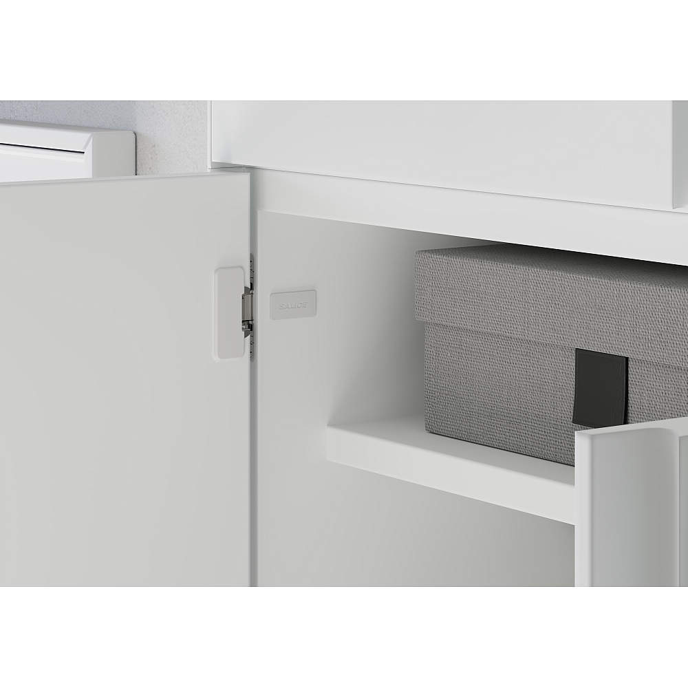 寝室 クローゼット収納 隠し丁番 コネクタ 木扉用/16.5mmかぶせ/側板埋込タイプ