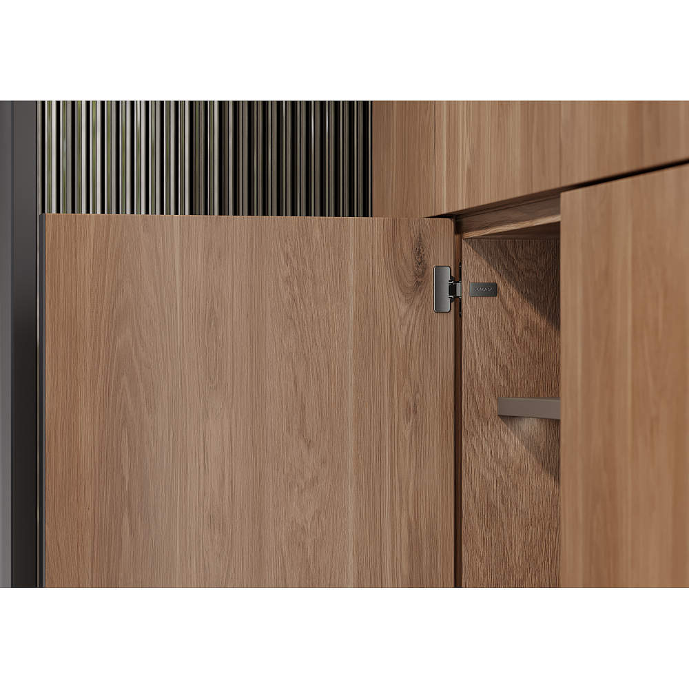 クローゼット収納 隠し丁番 コネクタ 木扉用/16.5mmかぶせ/側板埋込タイプ