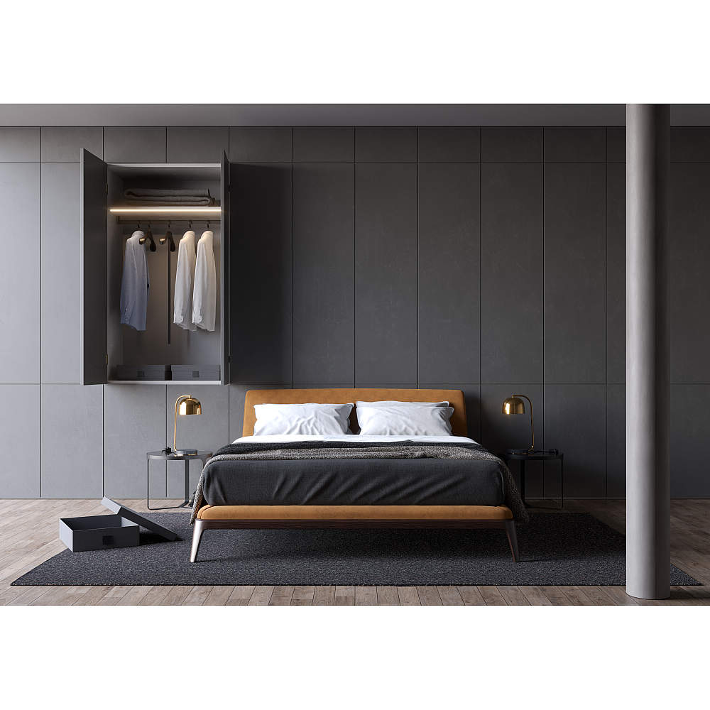 寝室 クローゼット収納 隠し丁番 コネクタ 木扉用/14mmかぶせ/側板半埋込タイプ