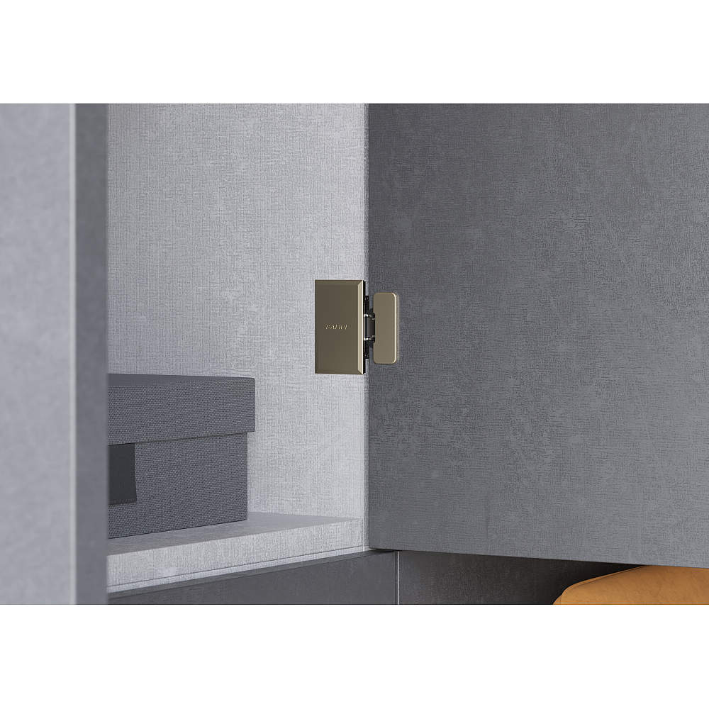 寝室 クローゼット収納 隠し丁番 コネクタ 木扉用/14mmかぶせ/側板半埋込タイプ