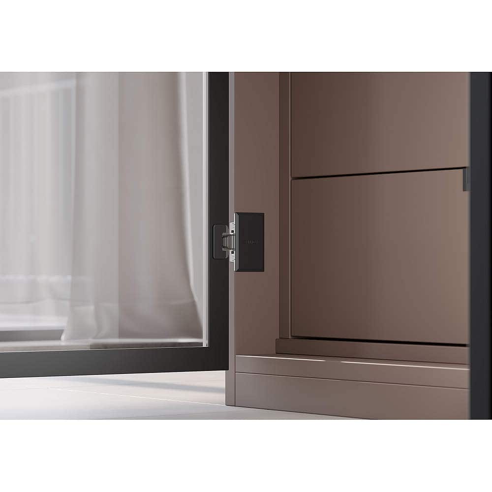 寝室 クローゼット収納 隠し丁番 コネクタ アルミフレーム扉用/10mmかぶせ/側板半埋込タイプ