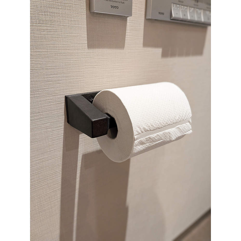 洗面・トイレブース ロールペーパーホルダー PXB-AC07-111型 エイジドキャストシリーズ