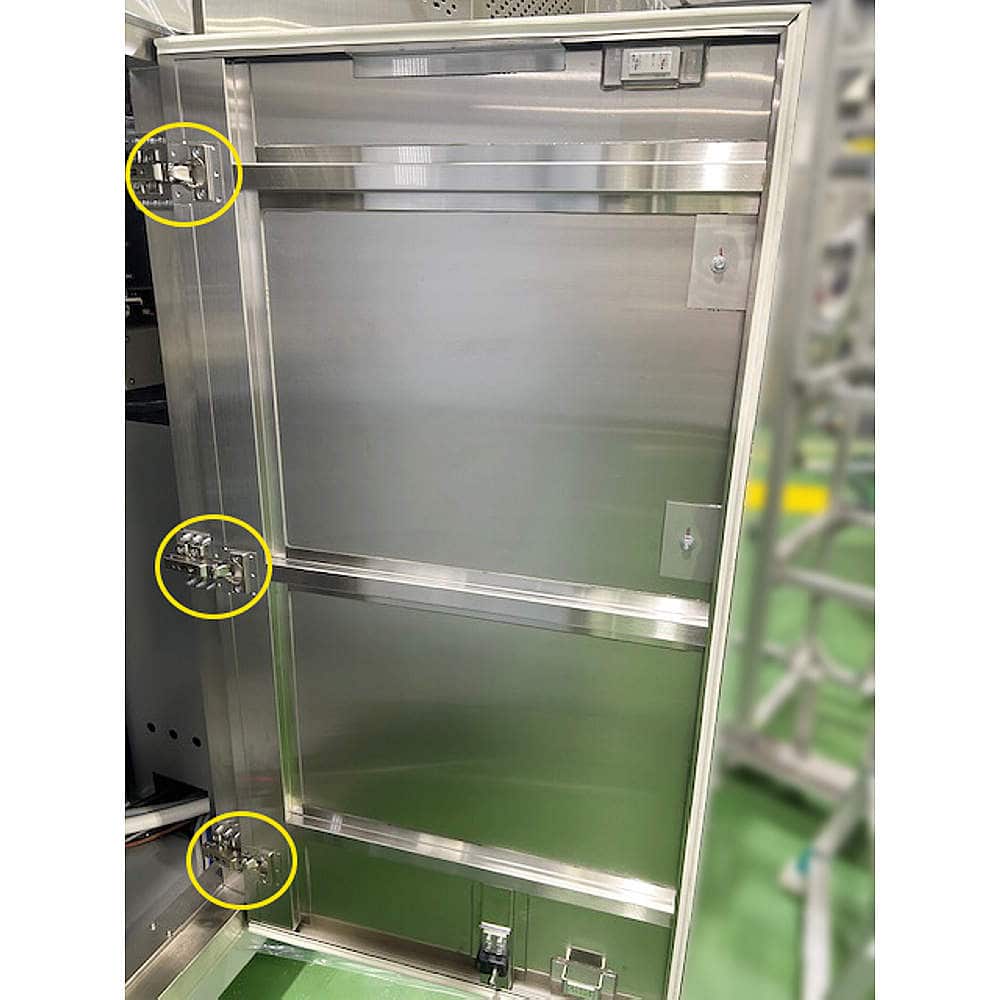 ブロー成型機 重量用ワンタッチスライド丁番 J95 95°開き/25mmかぶせ J95シリーズ