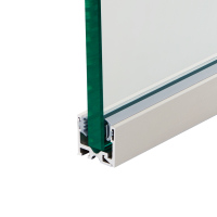 固定ガラス用アルミフレーム