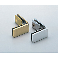 キャッチ付ガラス丁番