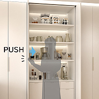 垂直収納扉金物