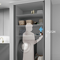 垂直収納扉金物